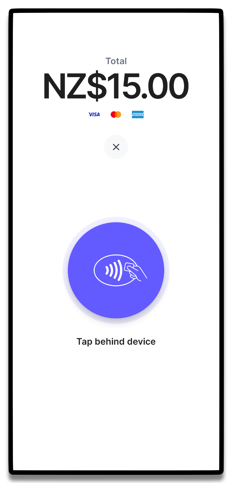 Android phone used as contactless payment terminal